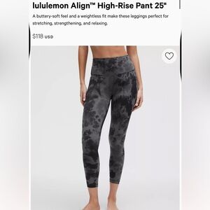 lululemon Align™ High-Rise Pant 25" ✨